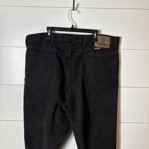 Vintage Wrangler‎ Jeans Mens Size 38x30 Black 100% Cotton Straight Made in USA